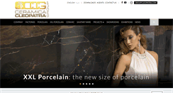 Desktop Screenshot of cleopatraceramics.com